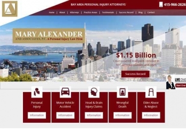 law firm website responsive,  SEO friendly