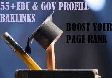 PROVIED 55 EDU & GOV PROFILE BACKLINKS FOR 5
