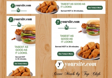 Design Amazing Banner,  Cover or Google ads