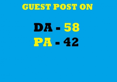 Guest post on DA 58 site
