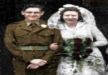 repair old photos and color them if required