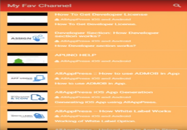Convert Your Facebook page or Youtube Channel in Android App