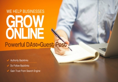 Guest Post On 60 DA + 70 PA site and index on search engine