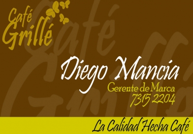 Design of business cards - Dise&ntilde o de tarjetas de presentaci&oacute n