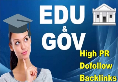 create 20 profile backlink and 20 edu and gov backlinks