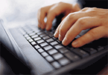 Data Entry,  Typing,  Copy typing,  other typing based services for with more work and cheap rates