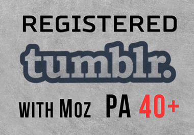 Skyrocket Your Ranking With 5 Register Expired Tumblr Pa 40 Plus With 50+ Backlinks