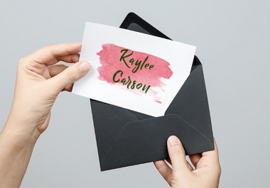 Custom Watercolor Logo,  Creative Logo,  Signature Logo