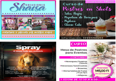 Flyer designs for social networks - Dise&ntilde os de Flyer para Redes sociales