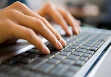 Type out documents electronically with good speed and accuracy