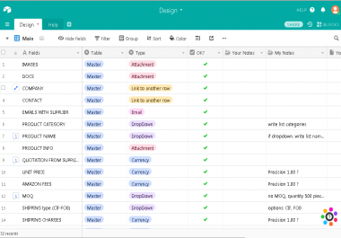 create manage database in Airtable