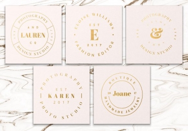 Unique Stamp Logo for any platform