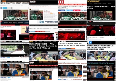 Feature Your Music On Top Ranked Hip Hop Site Of Choice