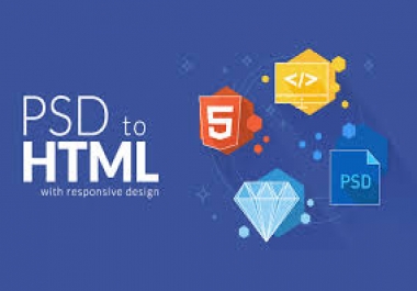 convert psd to html responsive website