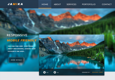 Design home pages or about us page etc.