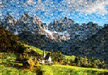 Convert your photo into STUNNING MOSAIC portrait less than 12 hrs