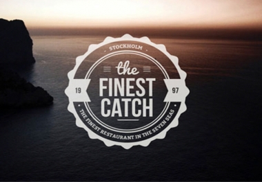 Design modern retro vintage logo for you