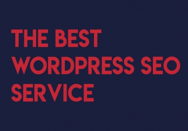 Wordpress SEO Optimization Service +Backlinks