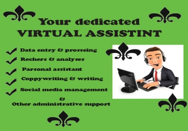 I can be your virtual assistant for 5 hours