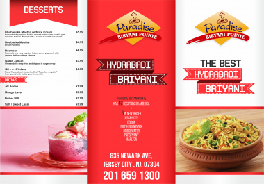 Creative Restaurant Menu and Banner Premium Quality Design