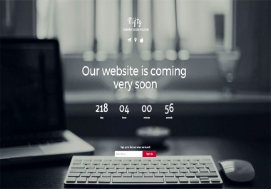 create wordpress coming soon landing page