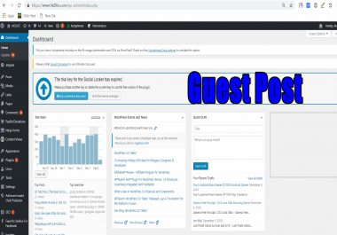 Guest Post You can write on my blog with one do follow