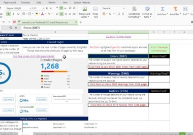 do website technical SEO analysis audit google penalty fix
