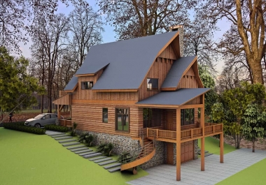 do PHOTOREALISTIC 3D rendering of your building