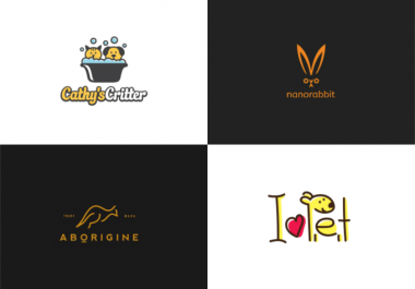 design dog, cat or minimalist pet logo design