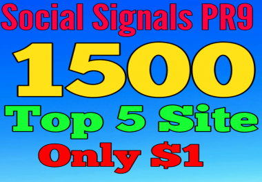 1500 SEO Social Signals Top 5 site Help To Website Traffic And Google Ranking