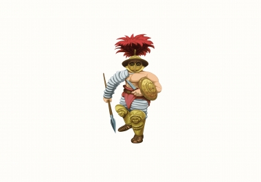 Draw a historical character in vector