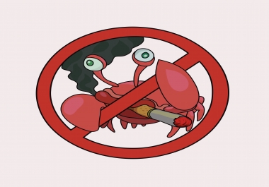 I'll draw a funny prohibition sign in the vector