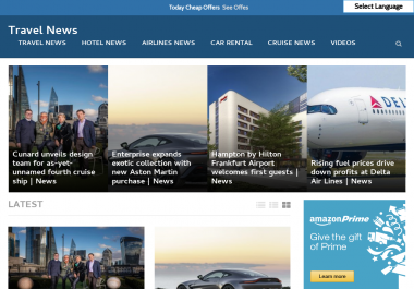 Automated Travel Blog Travel Autopilot News Website