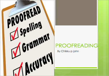 Proofread And Edit 2000 words within one day
