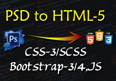 Convert Psd To Html,  Sketch To Html,  Bootstrap Responsive