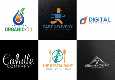 Design Best Unique Flat Minimalist Logo Design