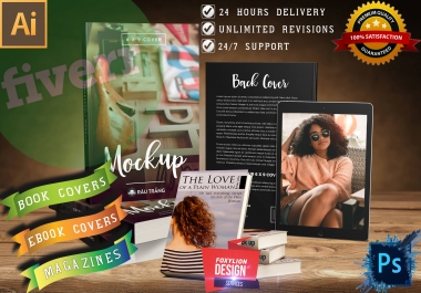 Get a creative ebook, magazine, kindle cover Design in 24hours