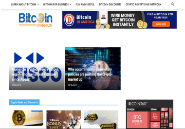 Publish Guest blog on BitcoinWarrior DA 46 with Dofollow Links